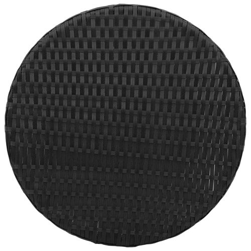 3-cz. zestaw mebli bistro z poduszkami, czarny, polirattan na Arena.pl