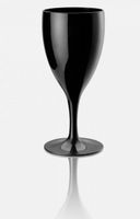 Kieliszki do wina 4 sztuki 240 ml, czarny, poliwęglan