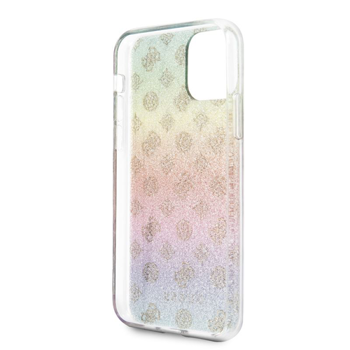 Guess 4G Peony Electroplated Pattern - Etui iPhone 11 Pro (tęczowy) na Arena.pl