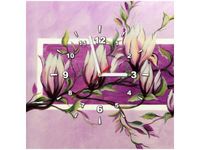 40X40CM ZEGAR SŁODYCZ MAGNOLII OBRAZ