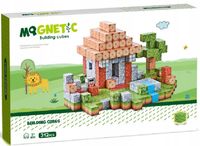 KLOCKI MAGNETYCZNE KOSTKI 3D KONSTRUKCYJNE SZEŚCIANY Zestaw XXL ŚWIAT 312el