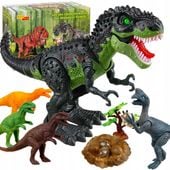 DINOZAUR T-REX INTERAKTYWNY ZIELONY FIGURKA RYCZĄCY CHODZĄCY ZNOSI JAJKA