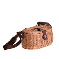 Wiklinowy kosz piknikowy kosz rybacki 34x19 H16 cm uniwersalny