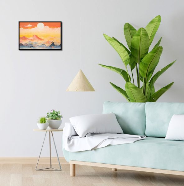 Plakat 45x30cm Świt nad Krainą Ciszych Gór zdjęcie 4