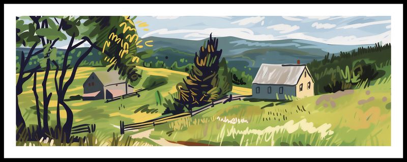 Plakat 95x33cm Bujna Wieś zdjęcie 3