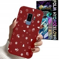 ETUI DO SAMSUNG S9+ PLUS - ŚWIĄTECZNE WZORY CHOINKA MIKOŁAJ + FOLIA