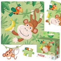 puzzle ”małpka” 16 elementów układanka edukacyjna dla dzieci zestaw