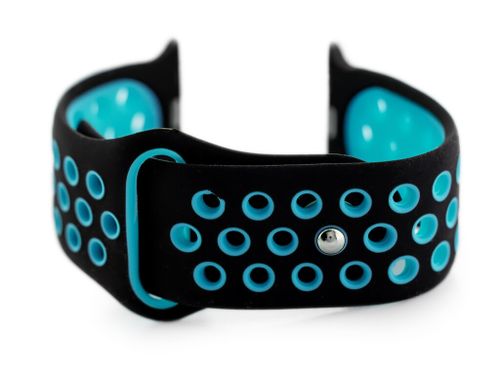 Apple Watch pasek U24 - czarny/turkusowy - 42/44mm na Arena.pl