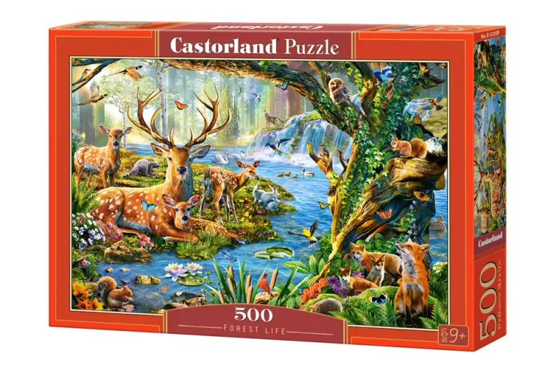 Puzzle 500 elementów. Życie w lesie zdjęcie 1