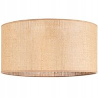 ABAŻUR RUSTYKALNY okrągły walec tuba 40cm JUTA beżowy