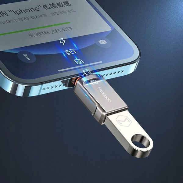 MCDODO ADAPTER PRZEJŚCIÓWKA USB-A 3.0 DO LIGHTNING IPHONE IPAD 3A OTG zdjęcie 8