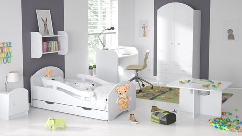 Łóżko dziecięce LEO 180x80 białe na Arena.pl