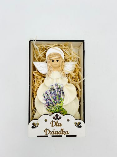 aniołek modlący w pudełku dla Dziadka | 7034-D na Arena.pl