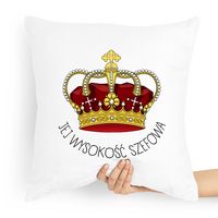 Poduszka Prezent Dla Szefa Jego Wysokość Szefowa Z Nadrukiem Ze Zdjęciem