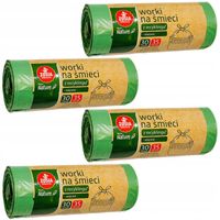 ZESTAW 4 PRODUKTÓW ZOSIA SAMOSIA WORKI NA ŚMIECI WIĄZANE 35 LITRÓW 30 SZTUK