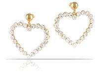 kolczyki serca wysadzane kamieniami preciosa (p15/tgu/93au)