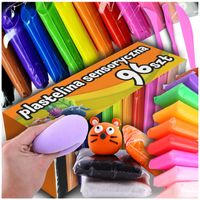 96 szt PLASTELINA MAGICZNA SENSO GLINA POLIMEROWA piankowa masa DLA DZIECI