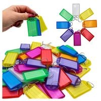 Identyfikatory breloki z etykietą do kluczy 50 szt. mix kolorów