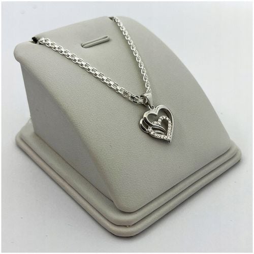 SREBRNY ŁAŃCUSZEK Z SERDUSZKIEM 925 BISMARK DLA KOBIETY + DEDYKACJA GRATIS na Arena.pl