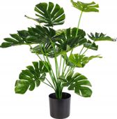 SZTUCZNA Roślina MONSTERA DELICIOSA 50-75 cm DUŻA REALISTYCZNA XL
