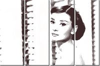 120CM 80 OBRAZ 4 ELEM HEPBURN AUDREY ŚCIENNY