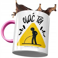 Kubek Różowy Śmieszny Zabawny Olać To Prezent Z Nadrukiem Ze Zdjęciem