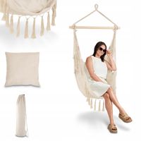 KRZESŁO BRAZYLIJSKIE Wiszące HUŚTAWKA Bujany KOKON Ogrodowy PODUSZKI Tadar