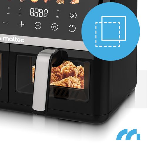Frytkownica Beztłuszczowa 10L Air Fryer Frytownica Dwukomorowa Duża 2800W na Arena.pl