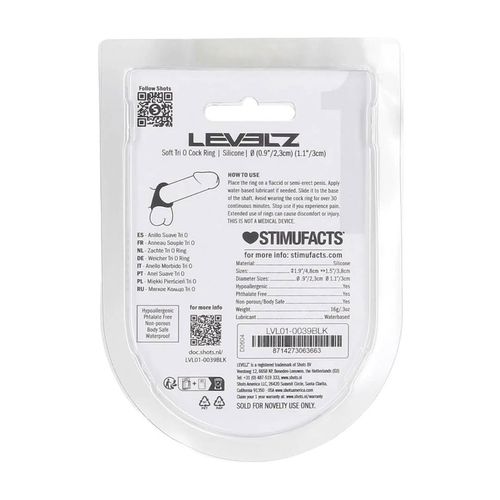 Soft Tri O Silicone Cockring - Black na Arena.pl