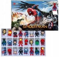 Kalendarz Adwentowy Avengers Spiderman 24 Figurki Breloczki Spider-man