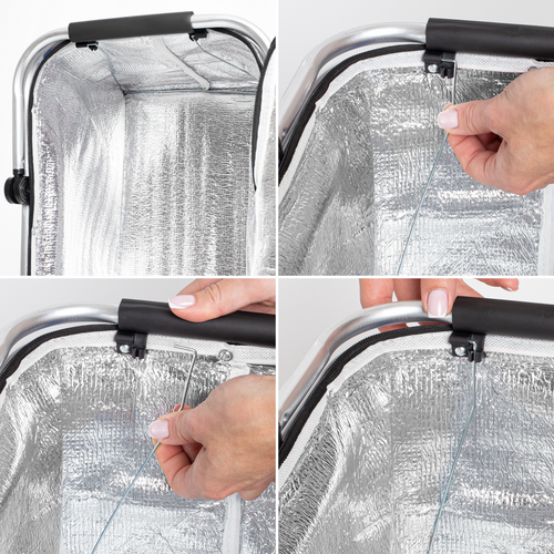 Kosz Termiczny 30L Składany Na Piknik I Zakupy - Wzór Różowy Flaming na Arena.pl