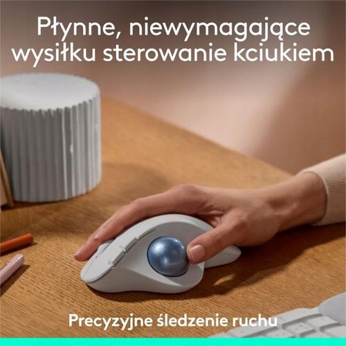 Myszka Logitech M575 S Ergo biała na Arena.pl