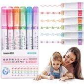 Markery do dekoracji pisania kolorowe stempelki pieczątki pisaki