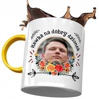 Kubek Żółty Sławomir Mentzen Xd Na Prezent Z Nadrukiem Ze Zdjęciem