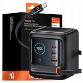 mcdodo szybka ładowarka z wbudowanym kablem zasilacz 4x usb-c usb-a