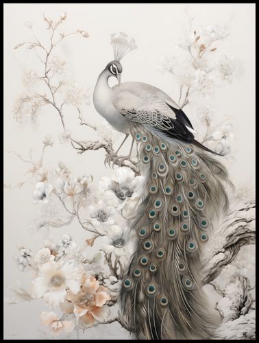 Plakat 75x100cm Pawia Gracja na Arena.pl