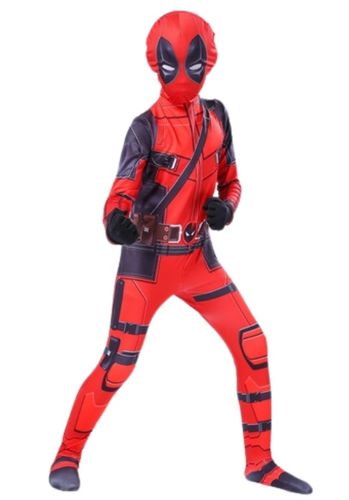 STRÓJ PRZEBRANIE KOSTIUM DEADPOOL COSPLAY 98/104 na Arena.pl