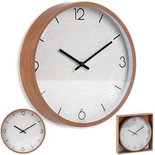 Zegar ścienny brązowy 29,5 cm na Arena.pl