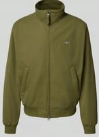 Gant Kurtka ze stójką i wyhaftowanym logo - oliwkowy 4XL