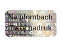 PLOMBY GWARANCYJNE STICKERY 20x10 HOLOGRAM 250SZT TWÓJ NADRUK !