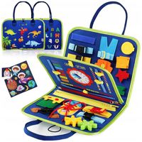 Tablica Manipulacyjna Sensoryczna Walizka Składana Montessori Prezent XXL