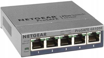 Switch Netgear 5p GS105E (5x100/1000Mbit) na Arena.pl