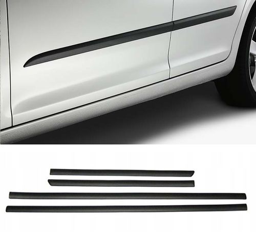 Skoda Citigo 3d - Listwy Boczne Drzwi Czarne na Arena.pl