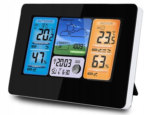 BEZPRZEWODOWA STACJA POGODY POGODOWA HIGROMETR na Arena.pl