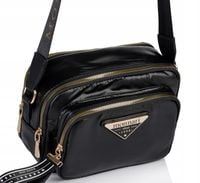 MONNARI Torebka na ramię LISTONOSZKA Pojemna DWUKOMOROWA do pracy PREMIUM