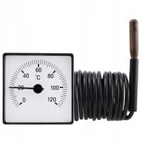 TERMOMETR ANALOGOWY TARCZOWY Z SONDĄ 0-120C TPM03K