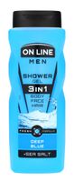 On Line Men Żel pod prysznic 3in1 Deep Blue dla mężczyzn 410ml