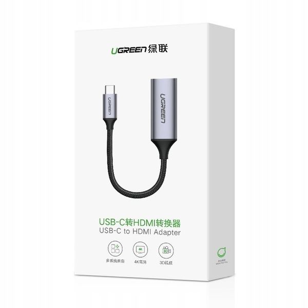 UGREEN ADAPTER PRZEJŚCIÓWKA USB C / HDMI 4K 60HZ THUNDERBOLT 3 do MacBook zdjęcie 5