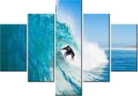 70 100CM OBRAZ 5 ELEM NA FALI DRUK PŁÓTNO