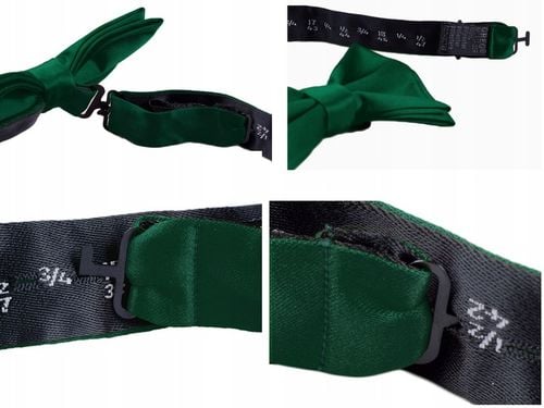 ZIELEŃ BUTELKOWA Żakardowa Muszka Męska w Groszki Greg MUCHA + PUDEŁKO na Arena.pl